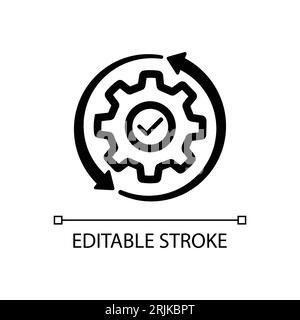 Time management icon refresh single icon vector illustration graphic design Stock Vector