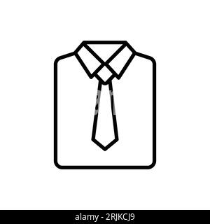 tie with color line black icon Stock Vector