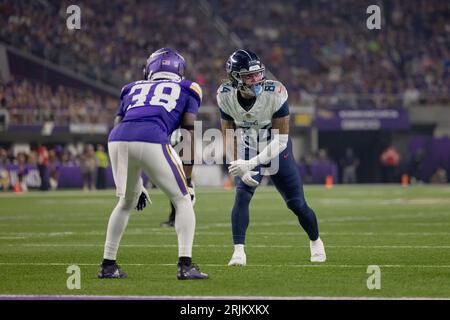 Tennessee Titans wide receiver Gavin Holmes (84) in action during