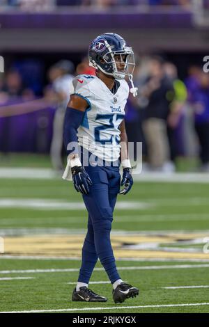 Tennessee Titans cornerback Tre Avery (30) take a break during their game  against the Indianapolis Colts Sunday, Oct. 23, 2022, in Nashville, Tenn.  (AP Photo/Wade Payne Stock Photo - Alamy