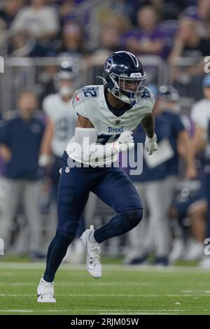 Tennessee Titans wide receiver Tre'Shaun Harrison pratices before an NFL  preseason game against the Chicago Bears Saturday, Aug. 12, 2023, in  Chicago. (AP Photo Erin Hooley Stock Photo - Alamy