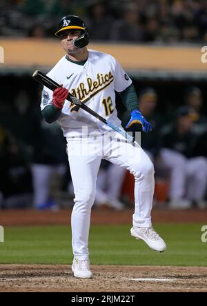 Oakland Athletics' Aledmys Diaz during a baseball game against the Houston  Astros in Oakland, Calif., Sunday, July 23, 2023. (AP Photo/Jeff Chiu Stock  Photo - Alamy