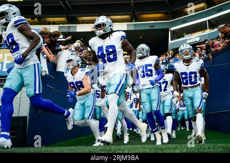 A fan waves a Dallas Cowboys flag before a preseason NFL football game  between the Seattle Seahawks and the Cowboys, Saturday, Aug. 19, 2023, in  Seattle. (AP Photo/Lindsey Wasson Stock Photo - Alamy