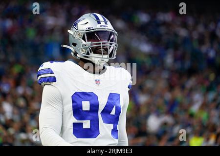 Dallas Cowboys defensive end Ben Banogu (94) is seen during an NFL football  game against the Jacksonville Jaguars, Saturday, Aug. 12, 2023, in  Arlington, Texas. Jacksonville won 28-23. (AP Photo/Brandon Wade Stock  Photo - Alamy