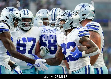 Dallas Cowboys running back Rico Dowdle (23) is seen after an NFL football  game against the Washington Commanders, Sunday, Oct. 2, 2022, in Arlington,  Texas. Dallas won 25-10. (AP Photo/Brandon Wade Stock Photo - Alamy