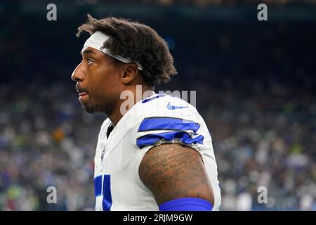 Dallas Cowboys wide receiver Tyron Johnson (80) is seen after an NFL  football game against the Jacksonville Jaguars, Saturday, Aug. 12, 2023, in  Arlington, Texas. Jacksonville won 28-23. (AP Photo/Brandon Wade Stock  Photo - Alamy