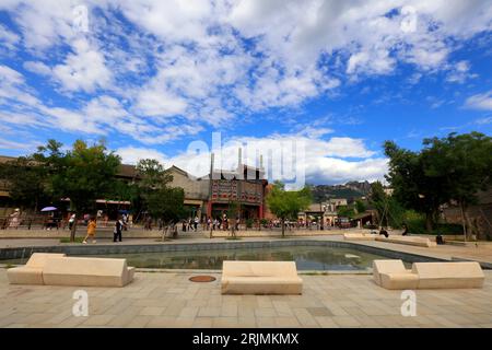 architectural landscape of Gubeikou Town, Miyun, Beijing, China Stock Photo