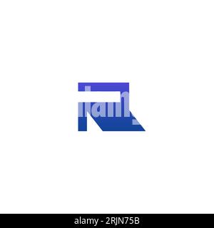 R Home Logo Design. Letter R Logo Simple Stock Vector