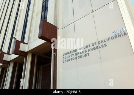 COMPTON (Los Angeles County), California: Superior Court of California, County of Los Angeles, COMPTON Courthouse Stock Photo