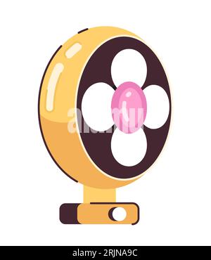 Fan device semi flat colour vector object Stock Vector