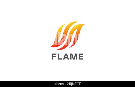 Fire flame Logo design luxury vector template Stock Vector