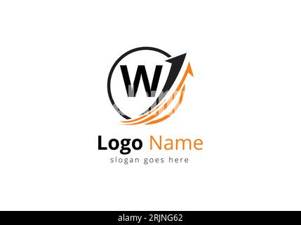 Finance Logo With W Letter Concept. Financial or success logo concept. Logo for accounting business and company identity Stock Vector