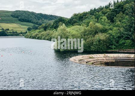 Ladybower Reservoir plugholes Stock Photo