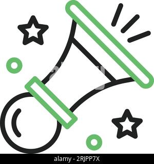 Air Horn Icon image. Suitable for mobile application. Stock Vector