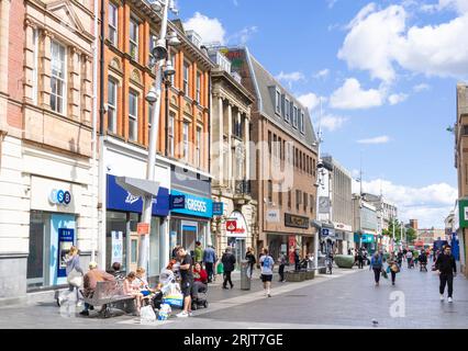 Grimsby Victoria street shops in the Town Centre Grimsby Lincolnshire Grimsby North Lincolnshire England UK GB Europe Stock Photo