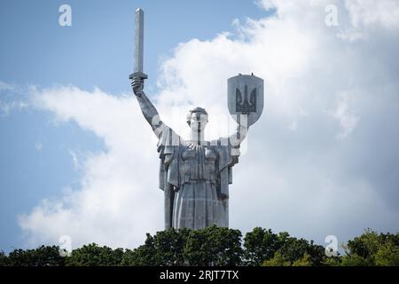 Kyiv, Ukraine. 23rd Aug, 2023. Motherland Monument With The New 