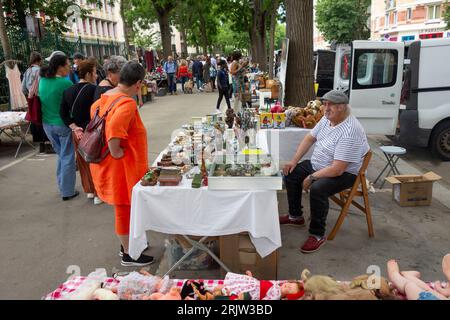 Porte de Vanves flea market. Paris. France,Europe. Stock Photo