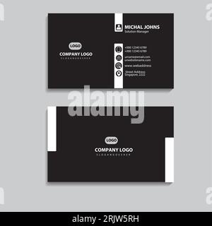 Business card set creative and clean business card template Stock Vector