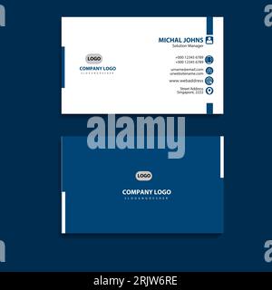 Business card set creative and clean business card template Stock Vector