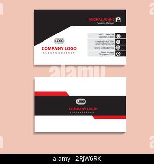 Business card set creative and clean business card template Stock Vector