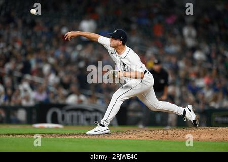 Detroit Tigers relief pitcher Beau Brieske (4) throws against the  Cincinnati Reds in the third inning of a baseball game, Tuesday, Sept. 12,  2023, in Detroit. (AP Photo/Paul Sancya Stock Photo - Alamy