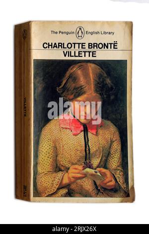 Charlotte Bronte,- Villette - Book cover. Studio set up. Stock Photo