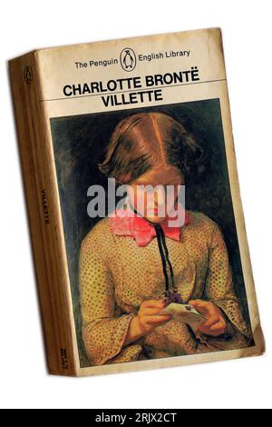 Charlotte Bronte,- Villette - Book cover. Studio set up. Stock Photo