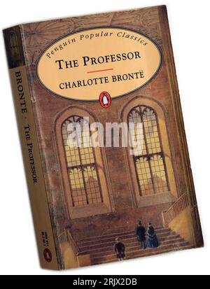 The Professor by Charlotte Bronte. Book cover. Studio set up. Stock Photo