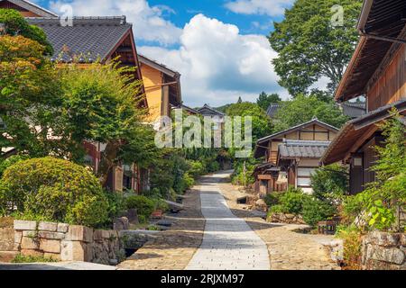 Magome, Japan Along the Nakasendo in the afternoon. Stock Photo