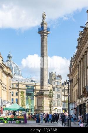 Grey's Monument, Grainger Street, Grainger Town, Newcastle upon Tyne, Tyne and Wear, England, United Kingdom Stock Photo