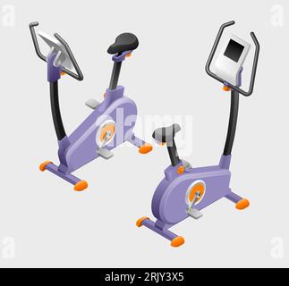 A Gym Bike Stock Vector