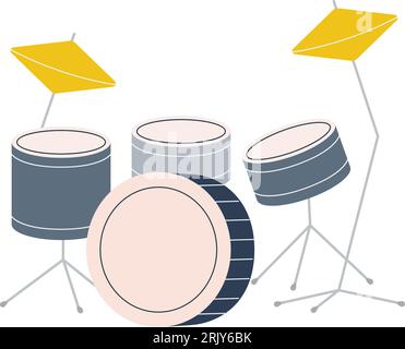 Drum kit. Mga Instrumentong pangmusikaDrum kit. Mga Instrumentong pangmusika  