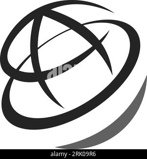 globe abstract logo template Isolated. Brand Identity. Icon Abstract Vector graphic Stock Vector