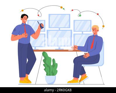 Security staff vector concept Stock Vector