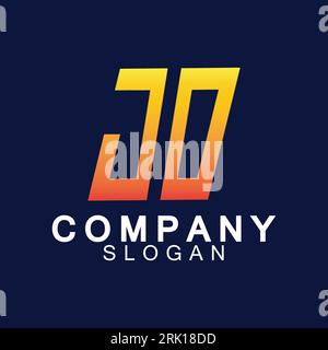 Initial Letters JD Logo Design Vector Template. Stock Vector