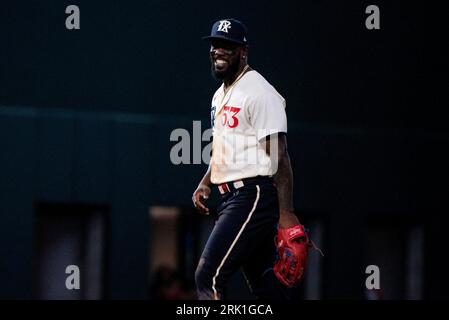 American League's Adolis García, of the Texas Rangers, smiles during the  MLB All-Star baseball Home Run Derby, Monday, July 10, 2023, in Seattle.  (AP Photo/Lindsey Wasson Stock Photo - Alamy