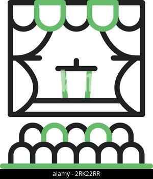 Auditorium Icon image. Suitable for mobile application. Stock Vector