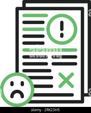 Bad Feedback Icon image. Suitable for mobile application. Stock Vector