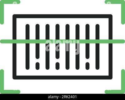 Barcode Scanner Icon image. Suitable for mobile application. Stock Vector