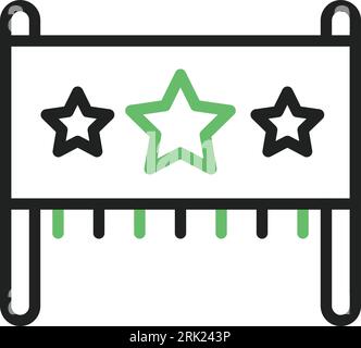 Banner Icon image. Suitable for mobile application. Stock Vector