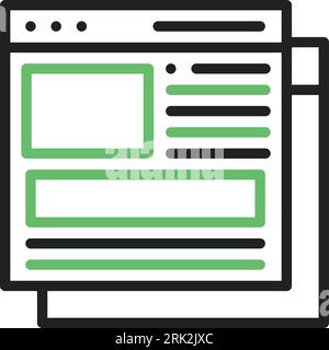 Content Icon image. Suitable for mobile application. Stock Vector