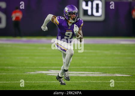 Minnesota Vikings wide receiver Trishton Jackson in action against the San  Francisco 49ers during an NFL preseason football game, Saturday, Aug. 20,  2022, in Minneapolis. (AP Photo/Craig Lassig Stock Photo - Alamy