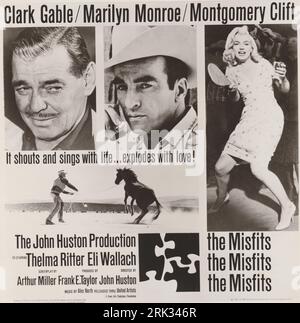 Misfits Marilyn Monroe in The Misfits by Magnum-Agency Photographers (United Artists, 1961). Clark Gable Art Stock Photo