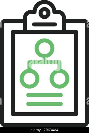 Flow Chart Icon image. Suitable for mobile application. Stock Vector