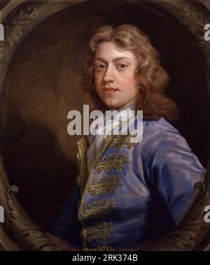 Unknown man, formerly known as Sir James Thornhill Unknown date, but author died in 1711 by John Closterman Stock Photo