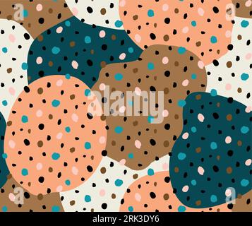 Cheetah pattern, Textile design, wild background Stock Vector