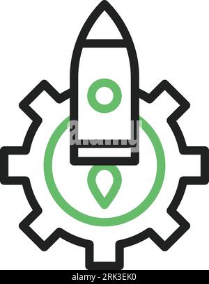 Launch Optimization Icon image. Suitable for mobile application. Stock Vector