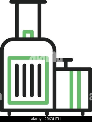 Luggage Icon image. Suitable for mobile application. Stock Vector