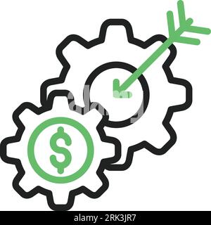 Marketing Strategy Icon image. Suitable for mobile application. Stock Vector