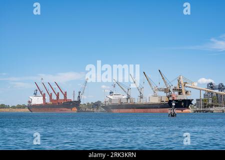 Ships at Bunbury Port, WA. Stock Photo